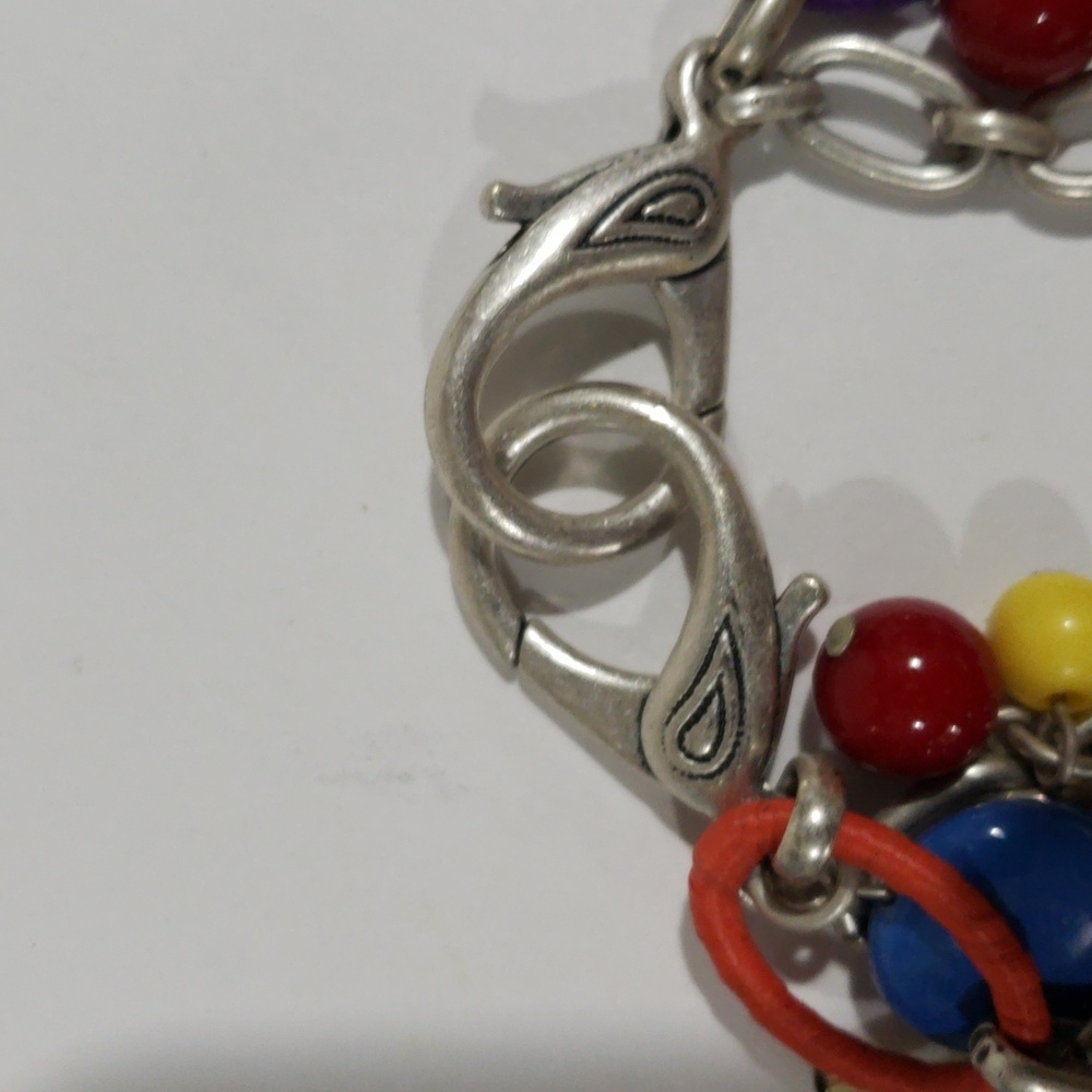 Multicolor Charm Cascade Bracelet Eclecticjewelry… - image 8